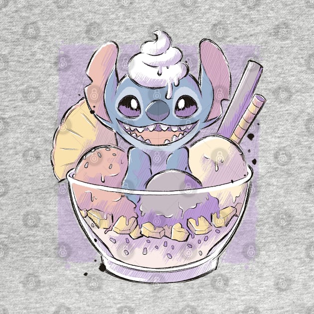 Stitch Ice Cream by xMorfina